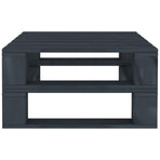 Garden Pallet Table Grey Wood