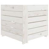 Garden Pallet Corner Sofa White Wood