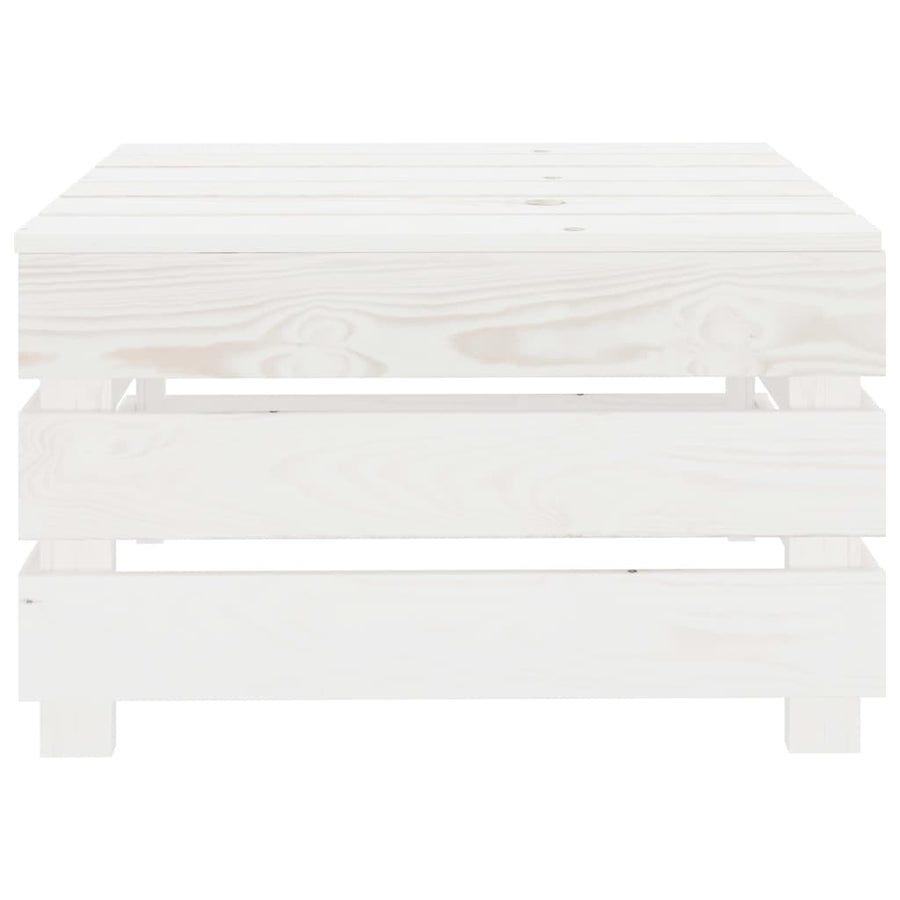 Garden Pallet Table White Wood