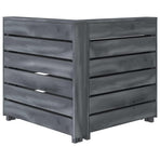 Garden Pallet Corner Sofa Wood Grey