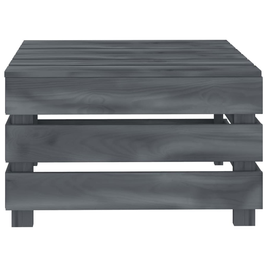 Garden Pallet Table Grey Wood