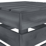 Garden Pallet Table Grey Wood