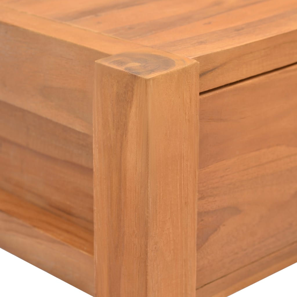Desk with 2 Drawers 100x40x75 cm Teak Wood