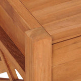 TV Cabinet 100x40x45 cm Teak Wood - Close-Up Angle