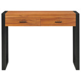 Desk with 2 Drawers 100x40x75 cm Teak Wood