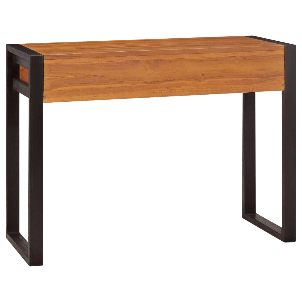 Desk with 2 Drawers 100x40x75 cm Teak Wood