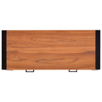 Desk with 2 Drawers 100x40x75 cm Teak Wood