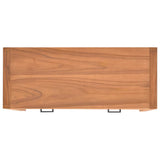 Desk with 2 Drawers 100x40x75 cm Teak Wood