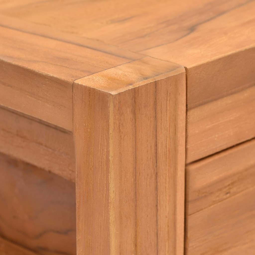 Desk with 2 Drawers 100x40x75 cm Teak Wood
