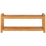 Bench 120 cm Solid Teak Wood - Front View