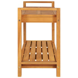 Bench 120 cm Solid Teak Wood - Side View