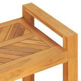 Bench 120 cm Solid Teak Wood - 45-Degree Angle