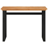 Desk 100x45x75 cm Solid Teak Wood - Front View