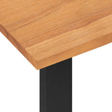 Desk 100x45x75 cm Solid Teak Wood - Rear View