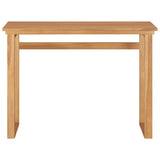 Desk 100x45x75 cm Solid Teak Wood - Front View