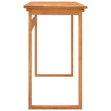 Desk 140x45x75 cm Solid Teak Wood - Top-Down View
