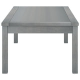 Coffee Table 100x50x33 cm Grey Solid Acacia Wood - Side View