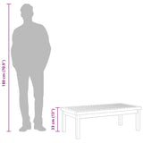 Coffee Table 100x50x33 cm Solid Acacia Wood - Low Angle