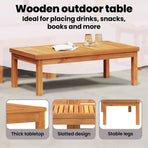 3 Piece Garden Lounge Set with Cream Cushion Solid Acacia Wood