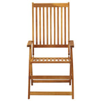 Garden Reclining Chairs 3 pcs Solid Acacia Wood