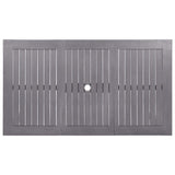 Garden Table Grey Wash 140x80x74 cm Solid Acacia Wood