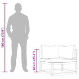 Sectional Corner Sofas 2 pcs with Cushions Cream White - Extra Image