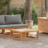 2 Piece Garden Sofa Set with Cushion Solid Acacia Wood