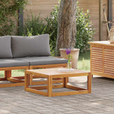 2 Piece Garden Sofa Set with Cushion Solid Acacia Wood - Side View