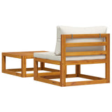 2 Piece Garden Sofa Set with Cushion Solid Acacia Wood - Extra Image