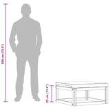 Footrest with Dark Grey Cushion Solid Acacia Wood - Low Angle