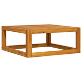 Coffee Table 68x68x29 cm Solid Acacia Wood - Rear View