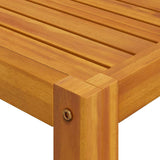 Coffee Table 68x68x29 cm Solid Acacia Wood - Close-Up Angle