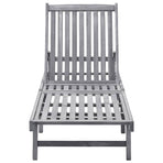 Sun Lounger Solid Acacia Wood