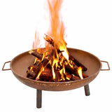 Fire Pit 67.5x58x22.5 cm Steel - Front View