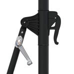 Wall-mounted Garden Parasol with LEDs 300 cm Sand
