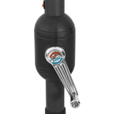 Garden Parasol with LED Lights 400 cm Sand - Rear View