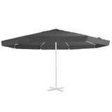 Replacement Fabric for Outdoor Parasol Anthracite 515 cm - Front View