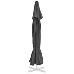 Replacement Fabric for Outdoor Parasol Anthracite 515 cm