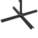 Double Garden Parasol with Steel Pole Anthracite 600x300 cm - Rear View