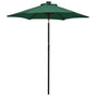 Garden Parasol with LED Lights Green 200x211 cm Aluminium
