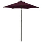 Garden Parasol with LED Lights Bordeaux Red 200x211cm Aluminium
