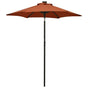 Garden Parasol with LED Lights Terracotta 200x211 cm Aluminium
