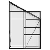 Greenhouse Anthracite Aluminium 1.38 m³ - 45-Degree Angle