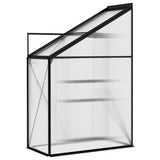 Greenhouse Anthracite Aluminium 1.38 m³ - Close-Up Angle