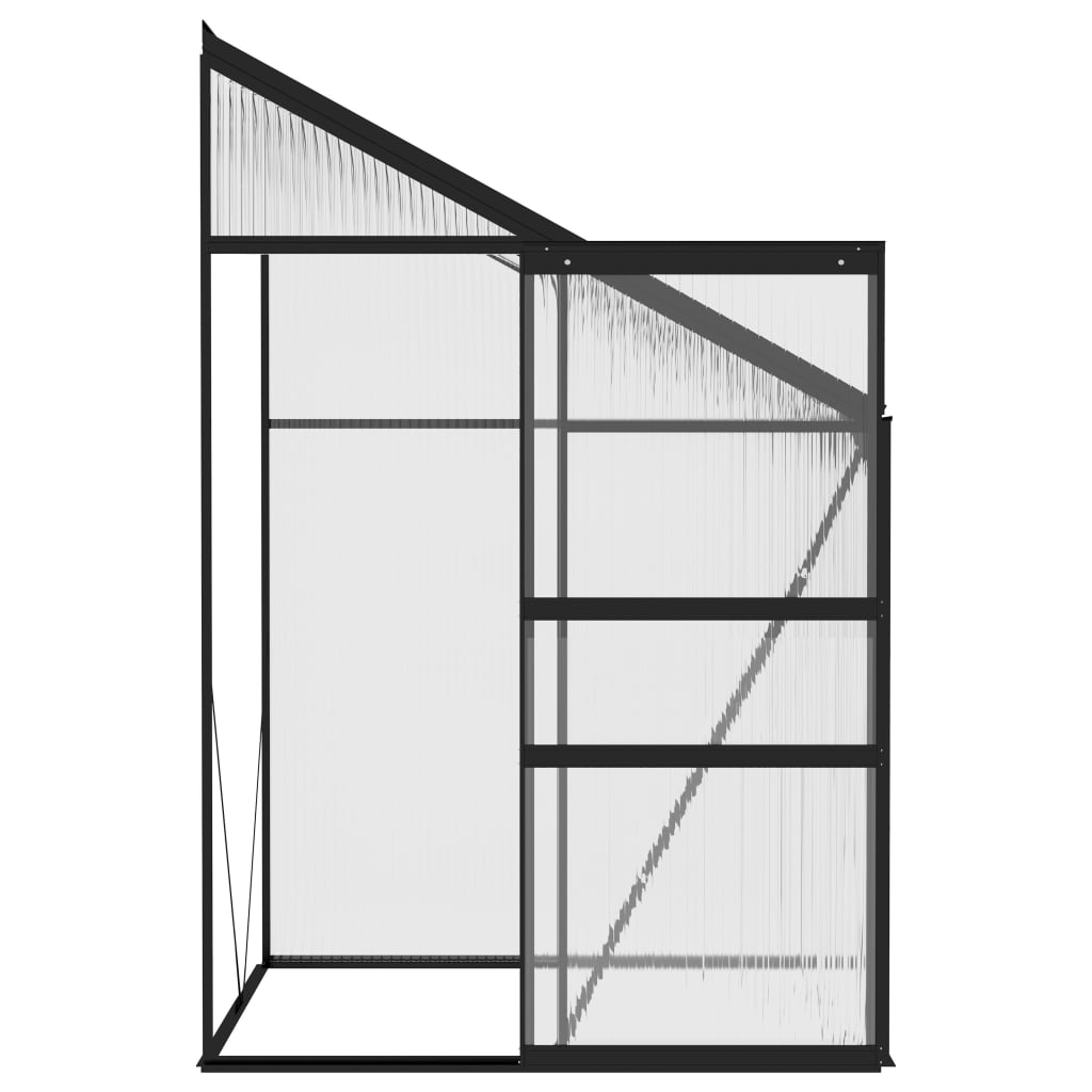 Greenhouse Anthracite Aluminium 2.59 m?