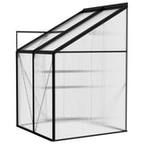 Greenhouse Anthracite Aluminium 2.59 m³ - Close-Up Angle
