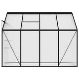 Greenhouse Anthracite Aluminium 5.02 m³ - Rear View