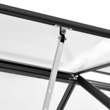 Greenhouse Anthracite Aluminium 5.02 m³ - Low Angle