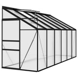 Greenhouse Anthracite Aluminium 7.44 m³ - Side View