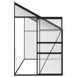 Greenhouse Anthracite Aluminium 7.44 m³ - 45-Degree Angle